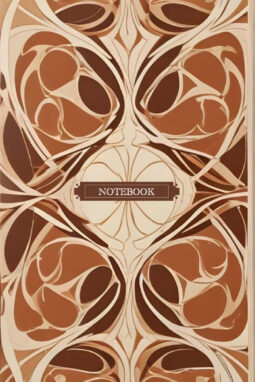 Intricate Brown and Cream Notebook